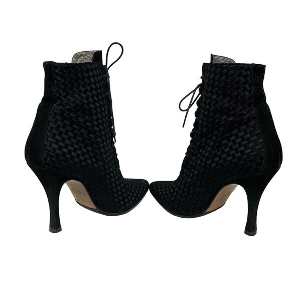 Vintage Marco Delli Womens Size 8 Black Pointed Heel Boots - Picture 4 of 9